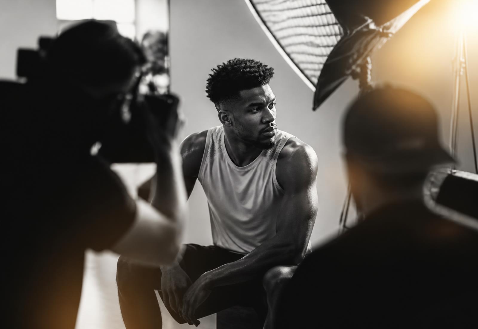 Athlete during a sports campaign